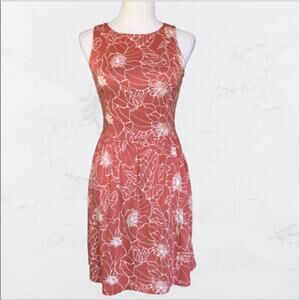 Ann Taylor LOFT Sleeveless Floral Swing Dress Fits Size 4-6